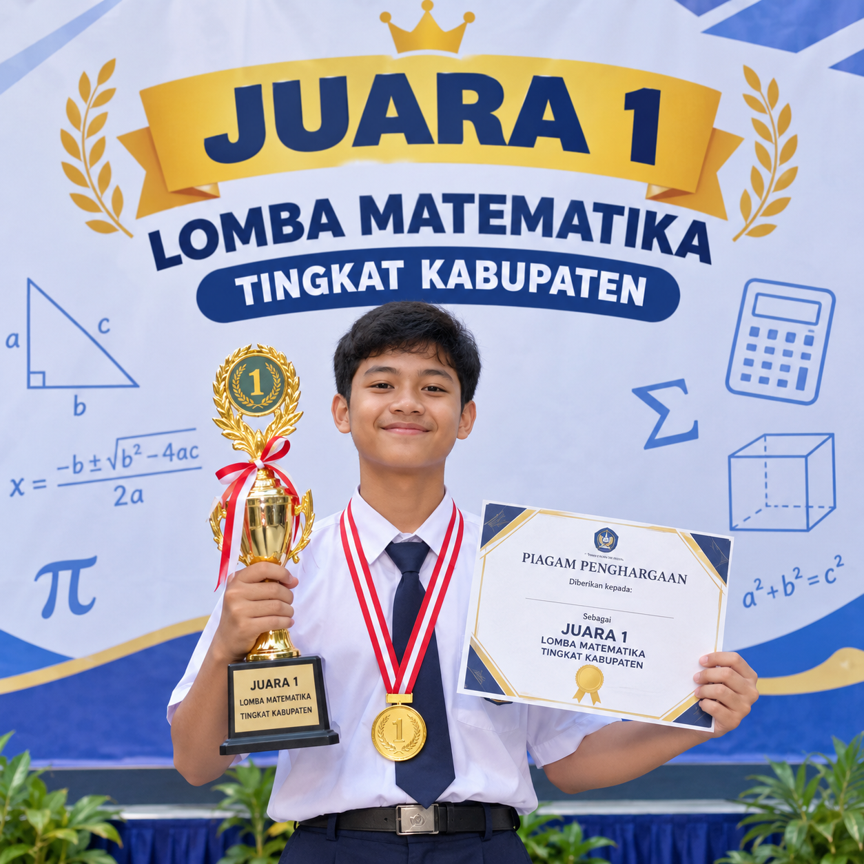 Juara 1 Lomba Matematika Tingkat Kabupaten