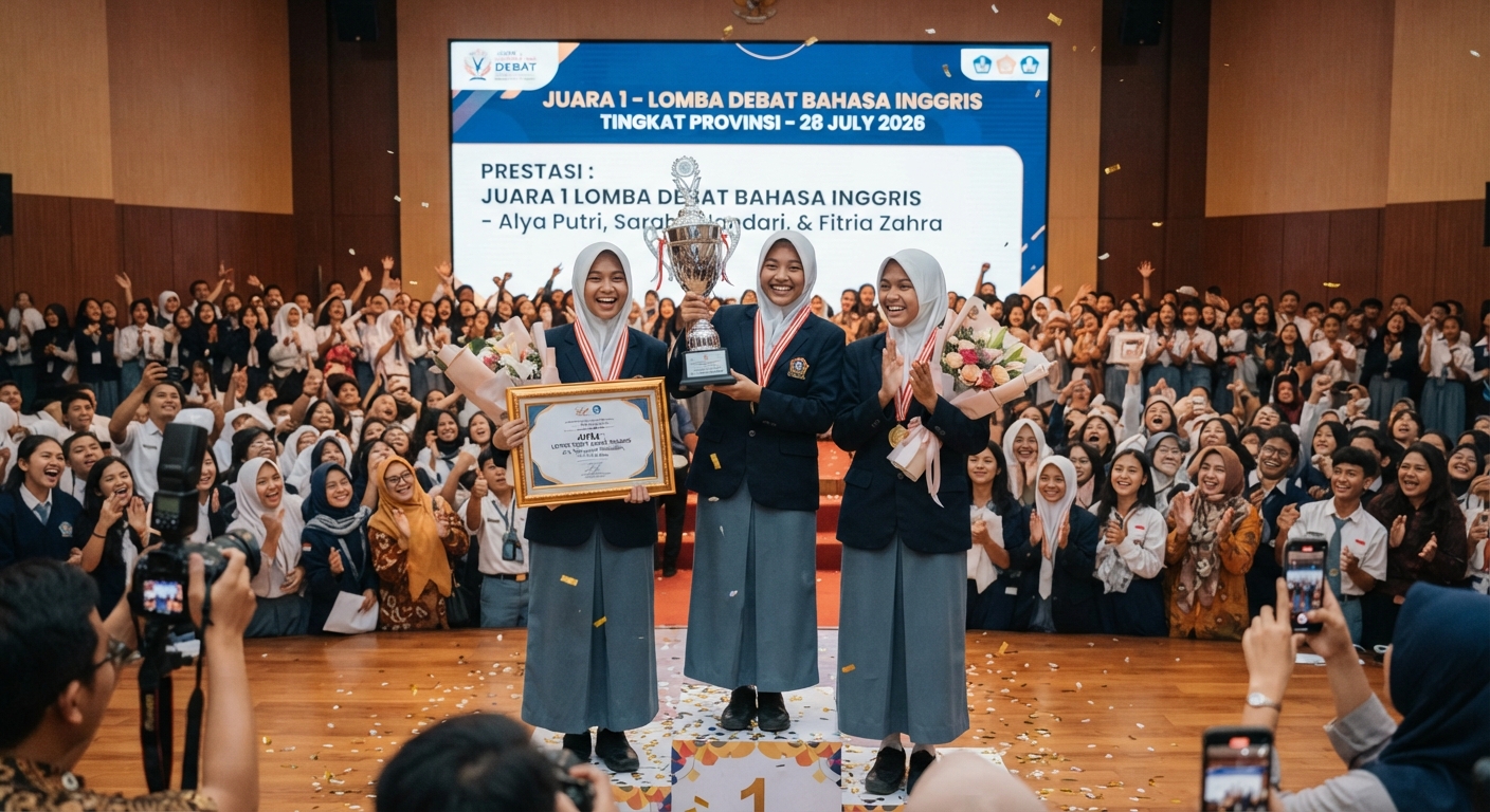 Juara 1 Lomba Debat Bahasa Inggris